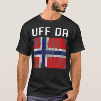 スカンジナビアバイキングノルウェー国旗Uff Da Tシャツ