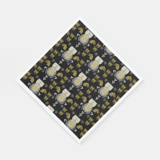 スカンジナビアバイキングノルセメンホームデコール スタンダードランチョンナプキン (角)