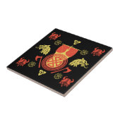 スカンジナビアバイキングノルセメンホームデコール タイル (側面)