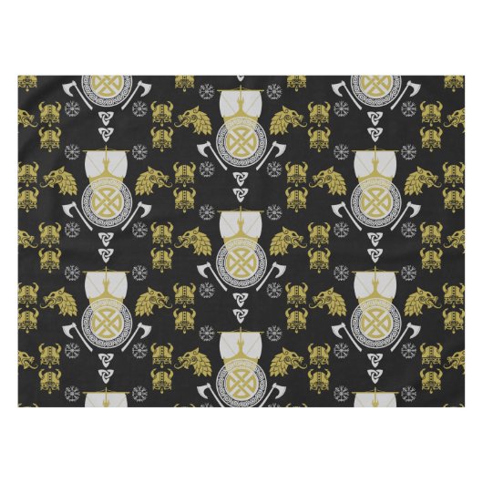 スカンジナビアバイキングノルセメンホームデコール テーブルクロス (正面(横))