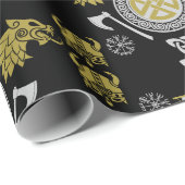 スカンジナビアバイキングノルセメンホームデコール ラッピングペーパー (ロールコーナー)