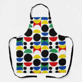 スカンジナビアバウハウスミッドセンチュリーパターン エプロン (正面)