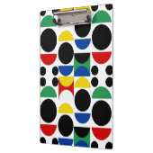 スカンジナビアバウハウスミッドセンチュリーパターン クリップボード (左)