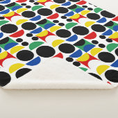 スカンジナビアバウハウスミッドセンチュリーパターン シェルパブランケット (3/4)