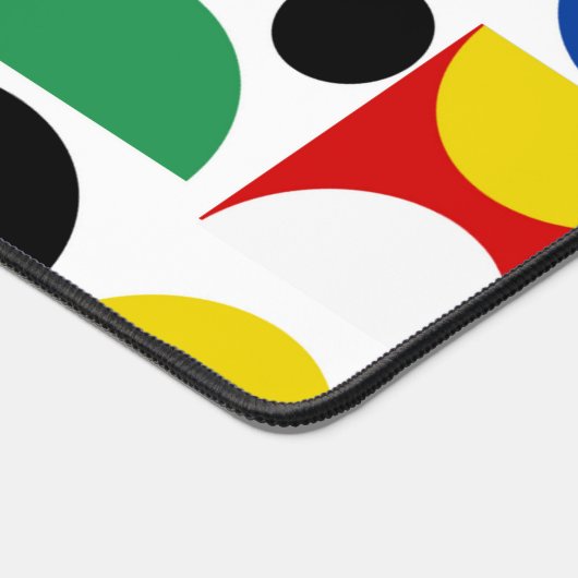 スカンジナビアバウハウスミッドセンチュリーパターン デスクマット (コーナー)