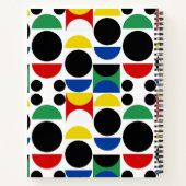 スカンジナビアバウハウスミッドセンチュリーパターン ノートブック (裏面)