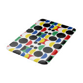 スカンジナビアバウハウスミッドセンチュリーパターン バスマット (アングル)