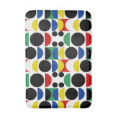 スカンジナビアバウハウスミッドセンチュリーパターン バスマット (正面縦)