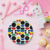 スカンジナビアバウハウスミッドセンチュリーパターン ペーパープレート (パーティー)