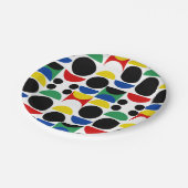 スカンジナビアバウハウスミッドセンチュリーパターン ペーパープレート (アングル)