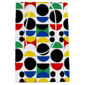 スカンジナビアバウハウスミッドセンチュリーパターン ミディアムペーパーバッグ (正面)