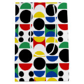 スカンジナビアバウハウスミッドセンチュリーパターン ミディアムペーパーバッグ (裏面)