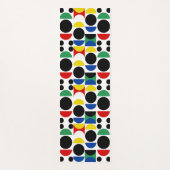 スカンジナビアバウハウスミッドセンチュリーパターン ヨガマット (正面)