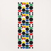 スカンジナビアバウハウスミッドセンチュリーパターン ヨガマット (裏面)