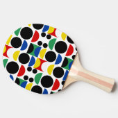 スカンジナビアバウハウスミッドセンチュリーパターン 卓球ラケット (横)