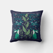 スカンジナビアバニーフラワーガーデン クッション (裏面)