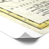 スカンジナビアフィンランドデンマークの地図 ポスター (角)