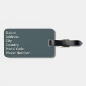 スカンジナビアフォークアートとクリスマス格言 ラゲッジタグ (裏面横)