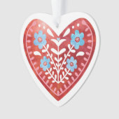 スカンジナビアフォークアートアクリルオーナメント オーナメント (正面)