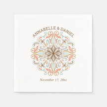 スカンジナビアフォークアートオータムカラー結婚ズ