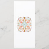 スカンジナビアフォークアートオータムカラー結婚ズ メニュー (裏面)