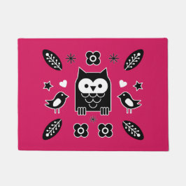 スカンジナビアフォークアートギフトバスマット ドアマット