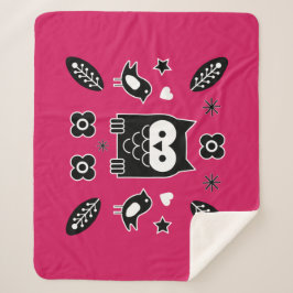 スカンジナビアフォークアートギフト シェルパブランケット