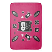 スカンジナビアフォークアートギフト バスマット (正面縦)