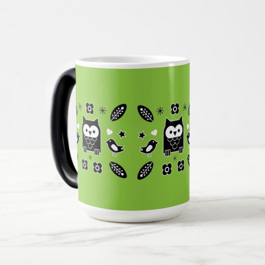 スカンジナビアフォークアートギフト モーフィングマグカップ (正面左)