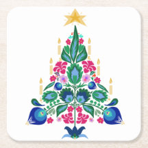 スカンジナビアフォークアートクリスマスツリーエアーフレッシュナー