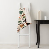 スカンジナビアフォークアートクリスマスパターン シェルパブランケット (インサイチュ)