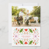 スカンジナビアフォークアートクリスマスフレーム シーズンカード (正面)