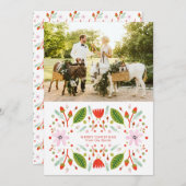 スカンジナビアフォークアートクリスマスフレーム シーズンカード (正面/裏面)