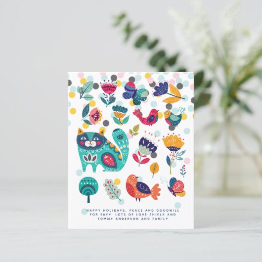 スカンジナビアフォークアートクリスマスホリデーズアニュアルレター (スタンド正面)