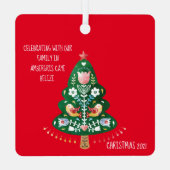 スカンジナビアフォークアートクリスマスメタルオーナメント メタルオーナメント (裏面)