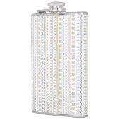 スカンジナビアフォークアートサン&ウェーブパターンフラスコ フラスク (左)