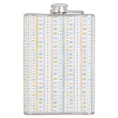 スカンジナビアフォークアートサン&ウェーブパターンフラスコ フラスク (裏面)