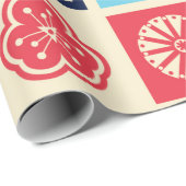 スカンジナビアフォークアートシームレスなヴィンテージパターン ラッピングペーパー (ロールコーナー)