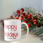 スカンジナビアフォークアートスタイルディアクリスマスホリデー コーヒーマグカップ