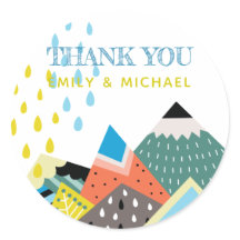 スカンジナビアフォークアートステッカー – ベビーシャワーを気に入る