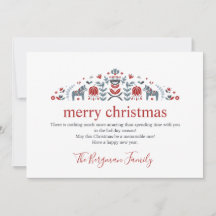 スカンジナビアフォークアートダラホースフォトクリスマス