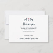 スカンジナビアフォークアートダラ結婚ホース感謝していズ・ユー サンキューカード (正面)