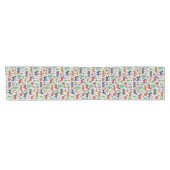 スカンジナビアフォークアートノルディックボホパタモダンーン ショートテーブルランナー (横)