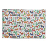 スカンジナビアフォークアートノルディックボホパタモダンーン 枕カバー (裏面)