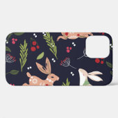 スカンジナビアフォークアートバニープリント Case-Mate iPhoneケース (裏面 (横))
