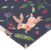 スカンジナビアフォークアートバニー テーブルクロス (アングル)