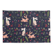 スカンジナビアフォークアートバニー 枕カバー (裏面-右)