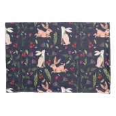 スカンジナビアフォークアートバニー 枕カバー (正面左)