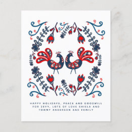 スカンジナビアフォークアートバードホリデーズアニュアルレター