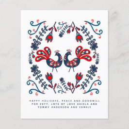 スカンジナビアフォークアートバードホリデーズアニュアルレター